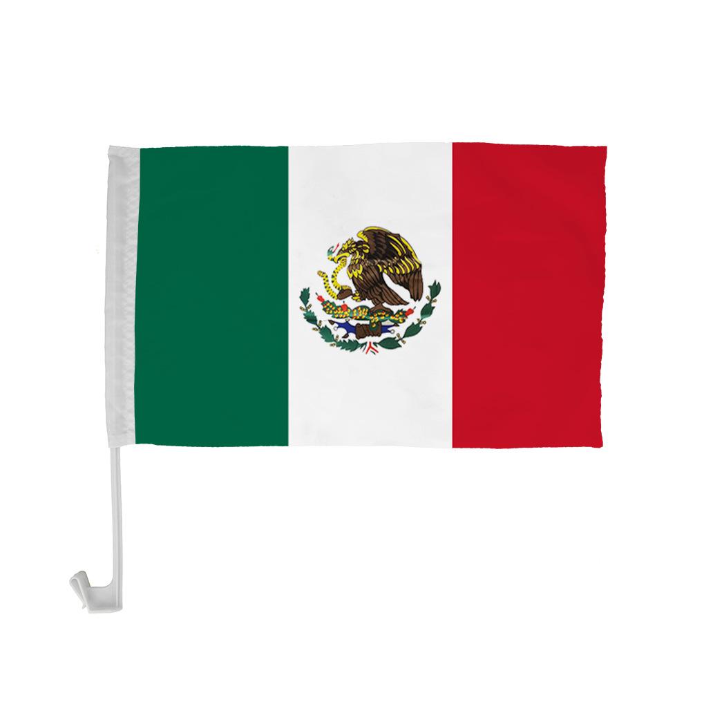 Mexico Flag 14*21 20*28cm Mexican Hand-Waving Flag US-Canada-Mexico World Cup Polyester Flag with