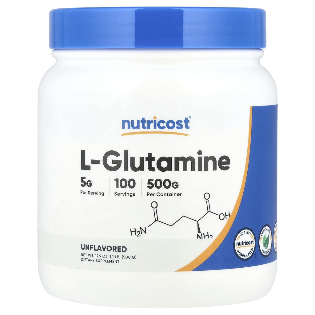 L-Glutamine, Unflavored, 500G(17.9Oz)