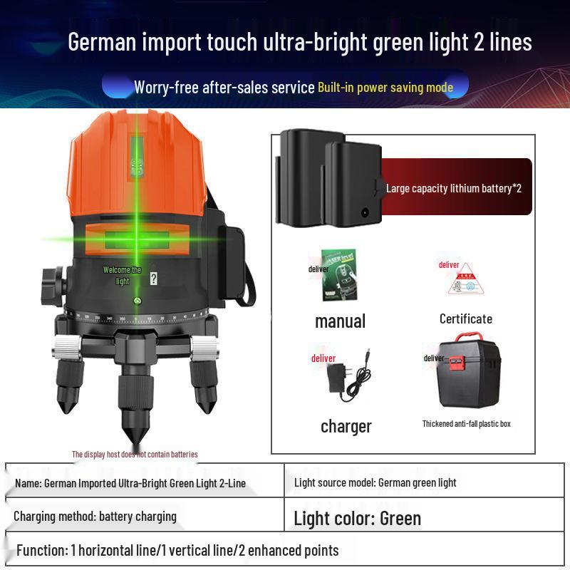 Высокоточный лазерный уровень с зеленым и синим светом, инфракрасный - 2, 3 или 5 линий, яркий свет для улицы, автоматическое выравнивание