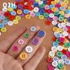 200Pcs Round Buttons Mixed Color Set For Crafts Sewing Diy Manual Button Painting Diy Handmade Ornament Buttons 9/11Mm - 4 Holes