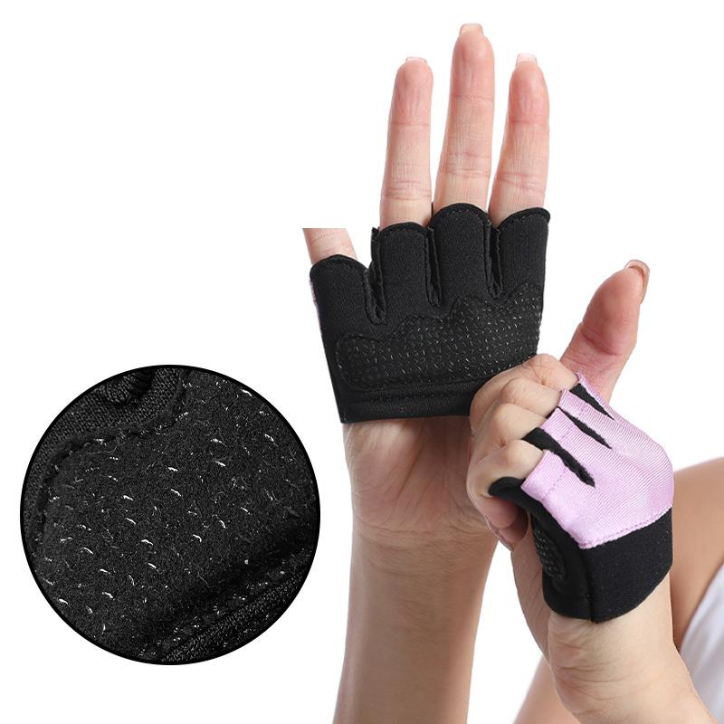 Coexistence Workout Palm Guard Four-Finger Breathable Anti-Slip Polyester Weightlifting Gloves Bodybuilding Hand Grips Fitness