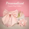 Personalized Dog ID Collar Cute Bowknot Pet Necklace Dog Buckle Collars With Bow Tie Flower Accessories For Small Large Dogs