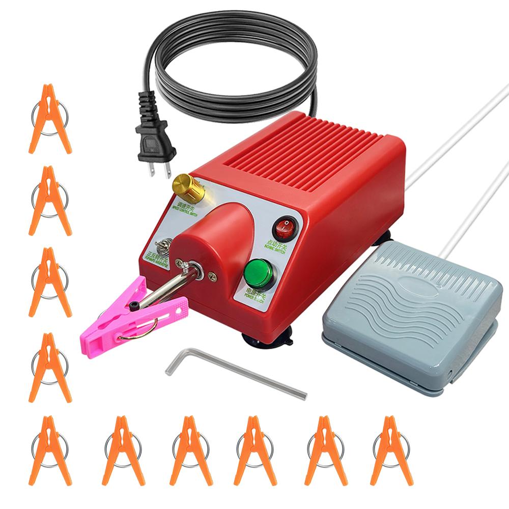 220 В/110 В электрическая крутильная машина с регулируемой скоростью, крутильная машина с экранированным проводом и ножным переключателем