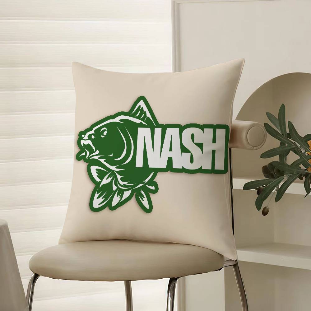 Outdoor Match With Wild Fishing Prints Nash Pillow Case Comfort Sofa Bed Silky elegant Invisible zipper Decorative cushion cover