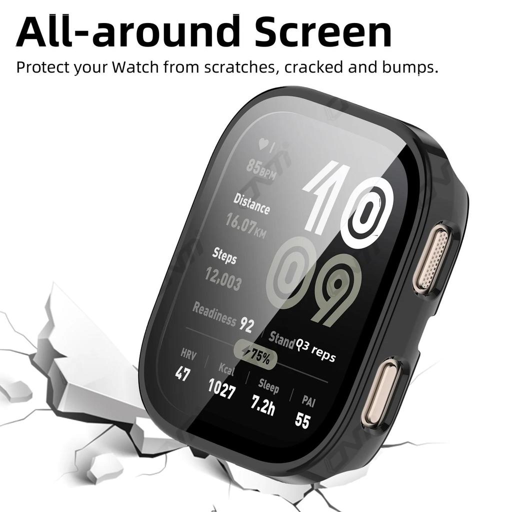 Стекло+Чехол для Amazfit Bip 6 Защитное стекло для экрана и Жесткий ПК Защитный бампер для аксессуаров Amazfit Bip6