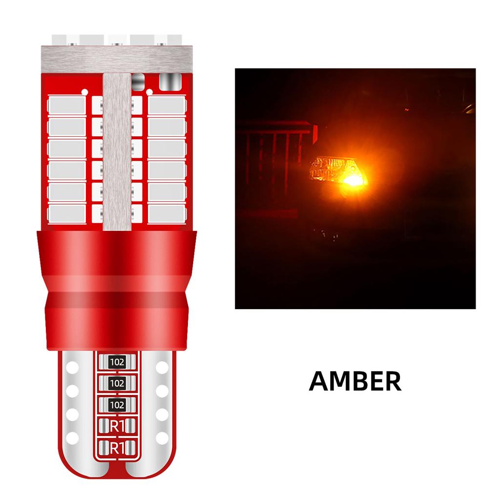 50/100 шт. Светодиодные лампы T10 W5W 194 для подсветки салона автомобиля, сверхяркий дневной ходовой свет, Canbus 12 В, лампа подсветки номерного знака 57SMD 3014