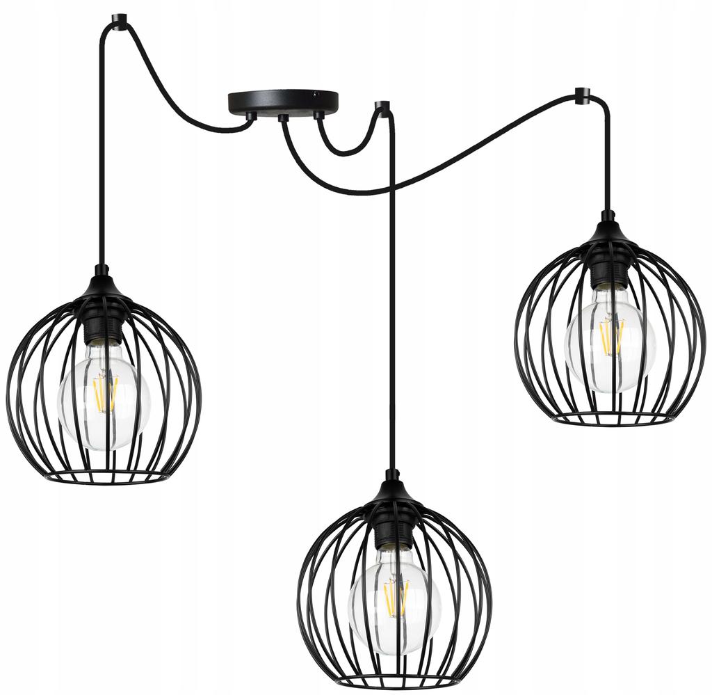 MODERN SPIDER HANGING LAMP, WIRE CEILING