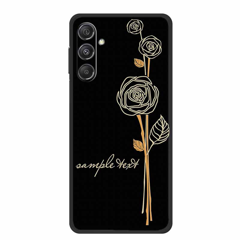 3D Emboss Case For Samsung Galaxy A16 5G Phone Case Coque Flowers Soft Silicone Back Cover For Samsung A56 A36 M16 F16 A26 Case