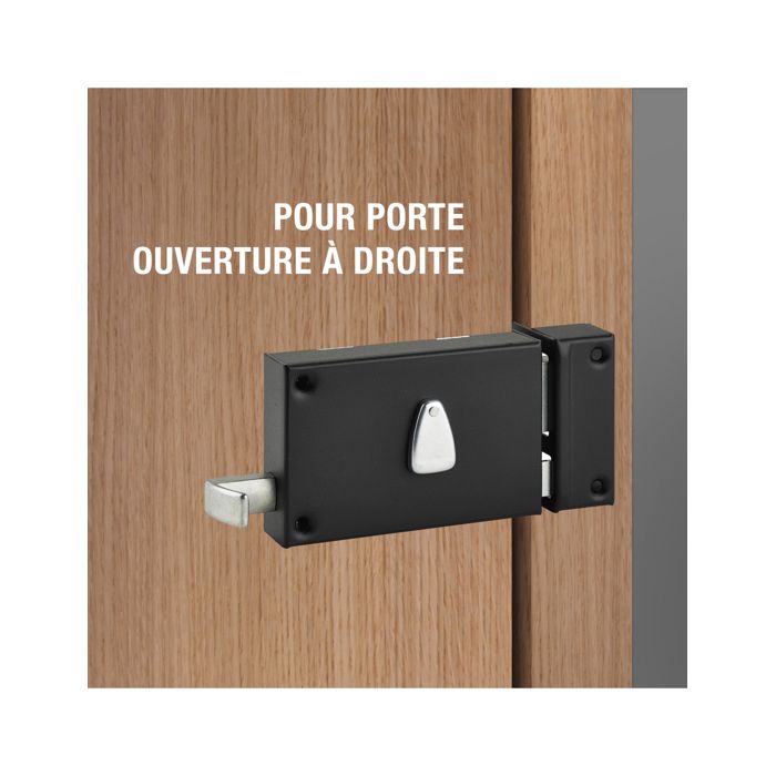 Serrure horizontale 6 gorge 140x88 mm THIRARD à tirage - Droite - 032010