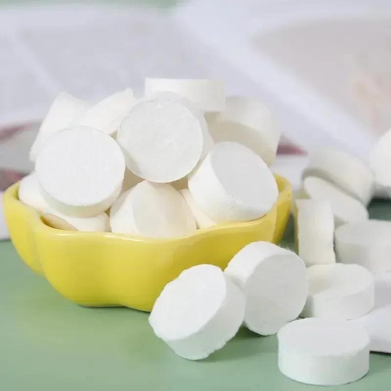 Одноразовые спрессованные салфетки Портативное дорожное спрессованное полотенце для лица Салфетка-монетка Мини-носовой платок Нетканые Влажные Для халата Дома