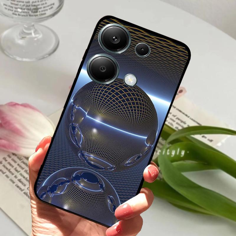 Для Xiaomi Poco M6 Pro 4G Чехол PocoM6 Pro Ударопрочный Мягкий ТПУ Силиконовый Чехол для Телефона Для Poco M6 Pro 4G Funda Capa Мультяшный Корпус