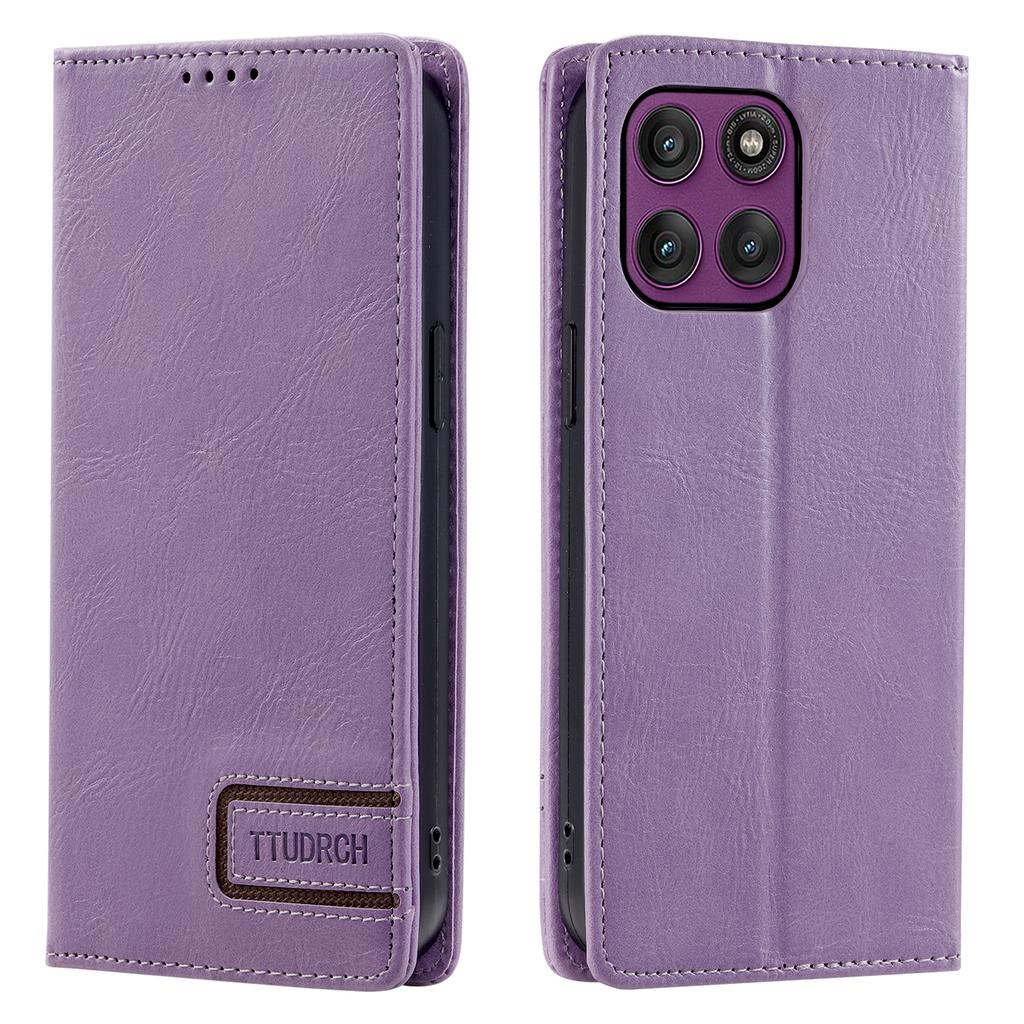 TTUDRCH Style 007 For Motorola Moto G86 5G Leather Case RFID Blocking Wallet Stand Phone Cover