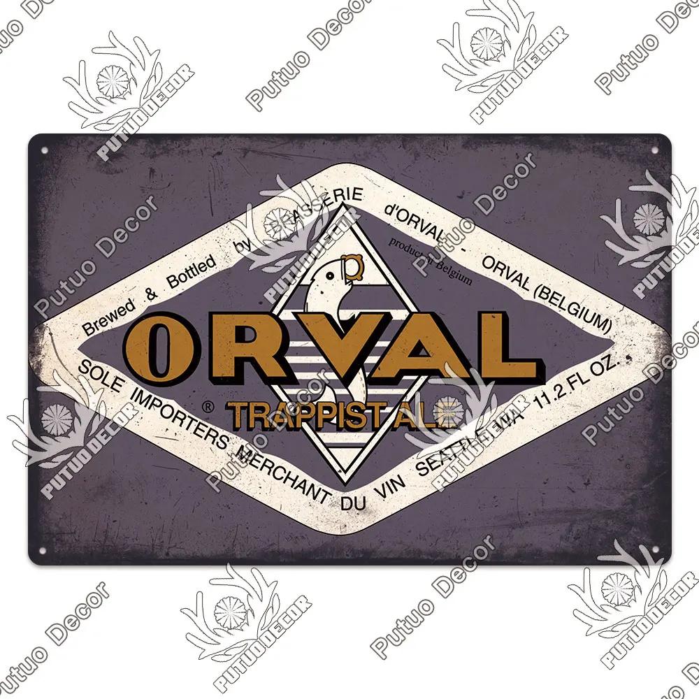 Putuo Декор Бельгия Пивная табличка металлическая винтажная жестяная вывеска металлическая вывеска декоративная табличка Настенный декор паб-бар человек пещера клуб украшение
