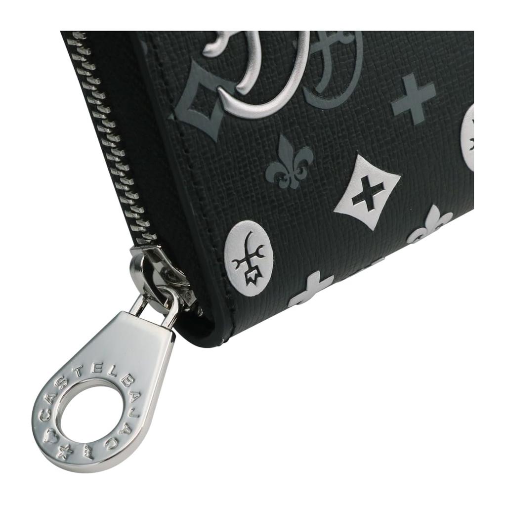 CASTELBAJAC Длинный кошелек, круглый, на молнии, полностью открытый, кошелек для монет, мужской, 065633 Madeleine Tensho Day Limited, повседневный, из натуральной коровьей кожи