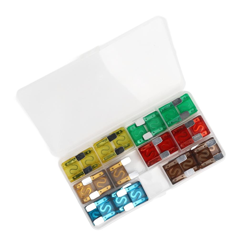 Набор автомобильных предохранителей 24 шт. с коробкой для хранения, цинковый сплав 20А 30А 40А 50А 60А 70А, автомобильный предохранитель Se