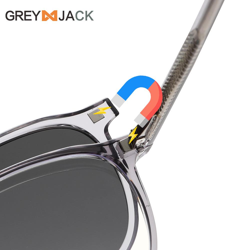 Summer new TR magnetic glasses frames, female round polarized sunglasses, sunglasses, myopia frames, CP inserts