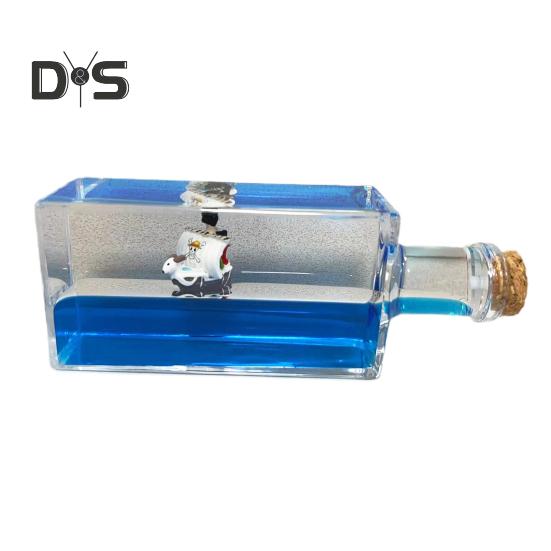 Unsinkable Fluid Cruise Ship Decoration Non Sinking Pirate Boat Drift Bottle Desktop Ornament Kids Adults Christmas Birthday Gift
