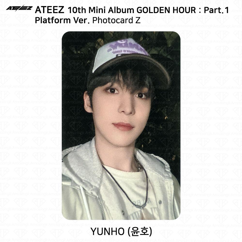 ATEEZ 10-й мини-альбом Golden Hour Part.1 Платформа Версия Мини-открытка для фотокарты KPOP