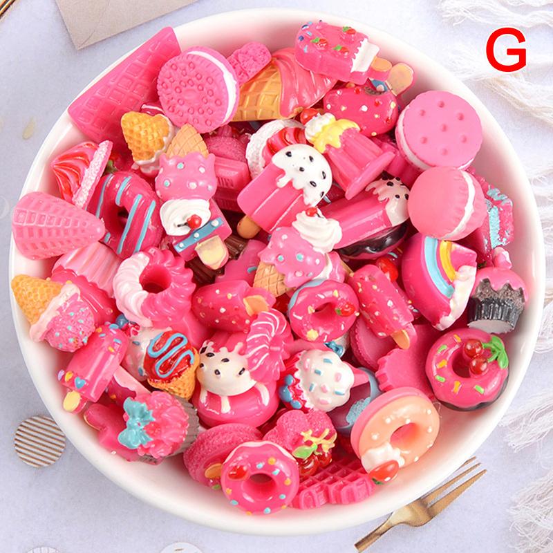 10шт Diy смолы поставки декор торт фрукты конфеты чехол для телефона аксессуары комплекты