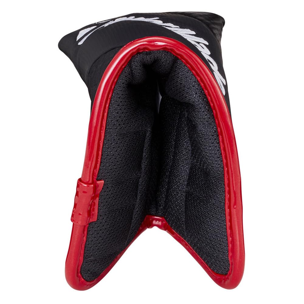 TaylorMade Austec Putter Cover Blade, Black/Red, Men's Headcover, TJ132, 23SS