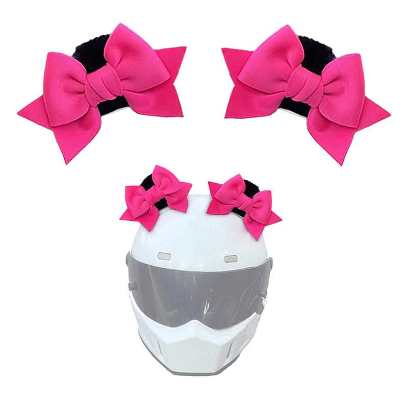 2 шт. украшения для шлема мотоцикла бабочка узел уши для езды на лыжах шлем наклейка декор косплей стилизация аксессуары