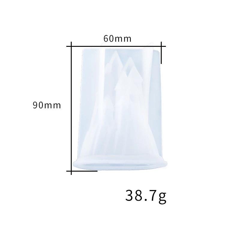 New DIY Resin Crystal Epoxy 3D Three-dimensional Castle Silicone Mold Castle Manual Decoration