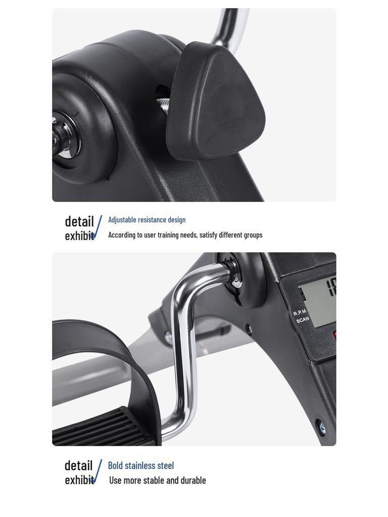 Складной мини велотренажер: Педальный степпер для ног под стол для домашнего фитнеса