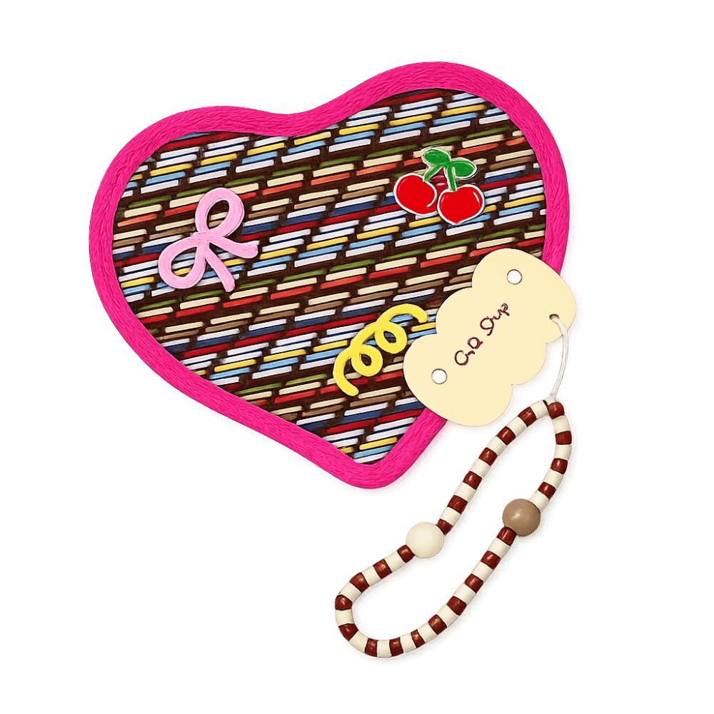 Cartoon Animal Animal Shaped Palm Fan Cattail Woven Handheld Fan Cattail Hand Fan Photo Prop