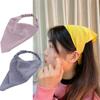 Headbands Vintage Candy Color Hair Accessories Elastic Headwrap Turban Triangle Hair Scarf Bandana