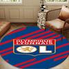 Lyonnais Football Crest Round mat Home Decor, Chair rug For livingroom,Bedroom, doormat home decor Birthday Gift Christmas Gifts