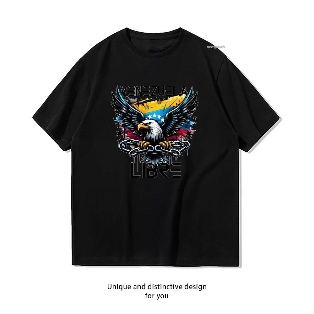Venezuela Libre Tshirt Women Unisex Casual Cotton Graphic T Shirts Creative Streetwear Camisetas Tops Tee Ropa De Hombre