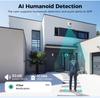 Уличная WiFi-камера Hiseeu 4K 6MP, двойной объектив, двойной экран, двусторонняя аудиосвязь, цветное ночное видение, автоматическое слежение, обнаружение человека ИИ