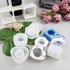 4 Pieces/set of Diy Crystal Epoxy Resin Mold Hexagonal Round Storage Box Table Top Table Towel Buckle Silicone Mold