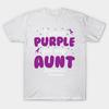 T Shirt Women Alzheimers Awareness I Wear Purple For My Aunt Harajuku Print Kawaii Tshirt Summer Short Sleeve Female T-Shirt Top Tee