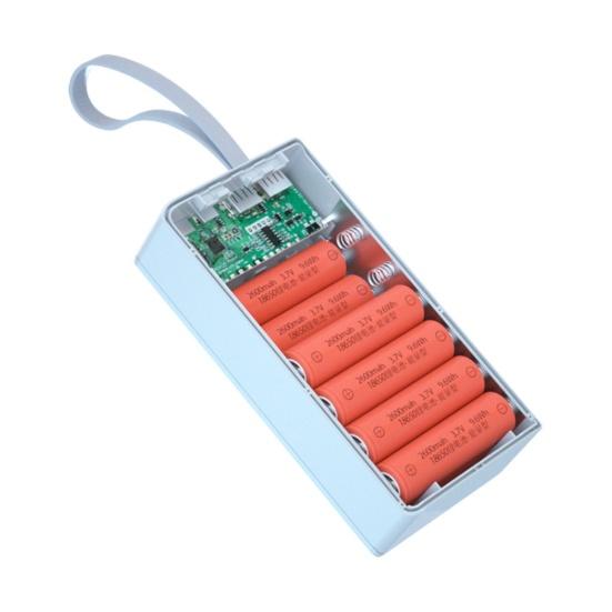 Корпус power bank C12 без пайки, съемный, DIY, 12x18650, QC PD, портативный корпус зарядного устройства для смартфона