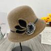 Женские шляпы Осень-зима Шляпы для мам Шляпы из искусственного меха норки Рыбацкие шапки Меховые шапки-шарики Для людей среднего возраста Пожилые Модные бабушкины шапки