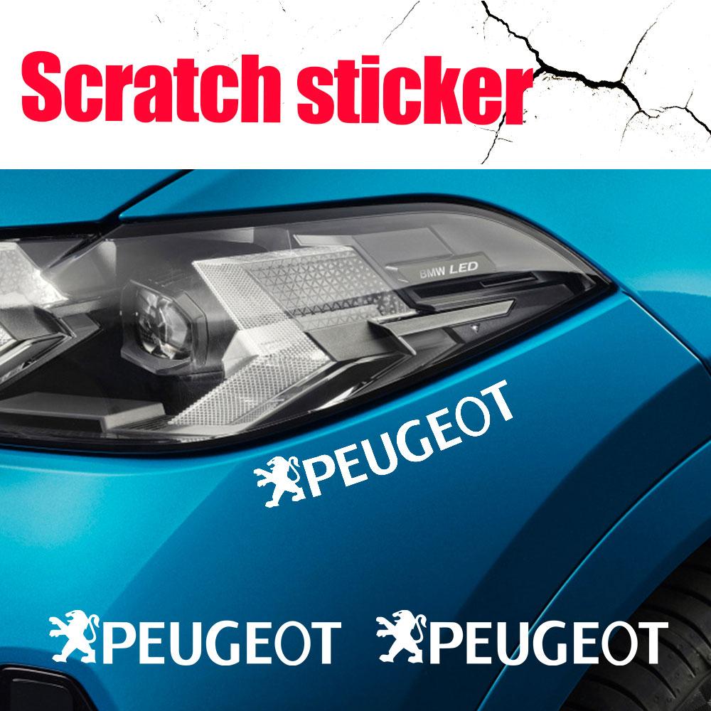 2pcs PVC Car Body Emblem Stickers Window Valve Badge Decoration Decal For Peugeot 206 207 208 107 2008 3008 308 508 408 306 307