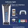 New PS5 Hub USB 2.0 High Speed 1 to 5 Splitter Expander Converter, PS5 Accessories