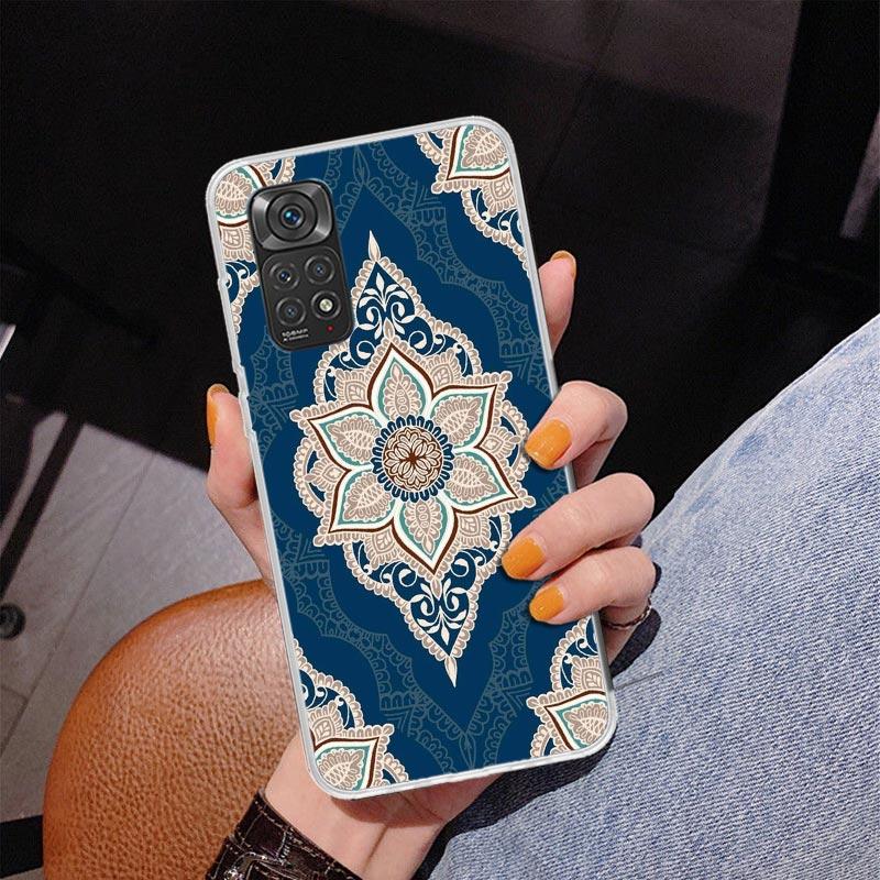 Цветной чехол для телефона с мандалой и тотемом, цветок, для Xiaomi Redmi Note 15 14 13 12S 12 11 Pro Plus 14S 11S 11E 10 10S 11T 5G, персонализация
