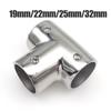 19mm/22mm/25mm/32mm Marine Boat Yacht 316 Stainless Steel 3 Way Boat Deck Handrail Rail Tee Cross Fitting Joint Connector