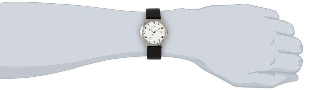 Часы черные [Boccia Titanium] 510-95 мужские