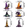 8 Pcs Halloween Hanging Witch Hat Pendant, Halloween Witch Hat Costume Accessories, Party Decorations, Witch Hat Hanging, Indoor Outdoor Halloween Dec