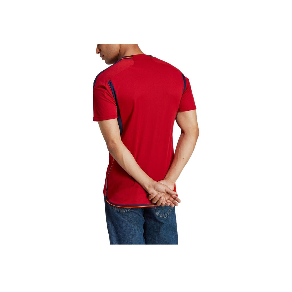 Adidas Чемпионат мира по футболу Катара 2022 года с принтом эмблемы футбольного Джерси Испании Home Edition Мужские топы красные HL1970