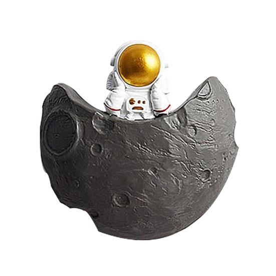 Трехмерное Настенное Украшение Астронавт Луна Смоляное Изделие 3D Космическая Тема Подвесное Украшение Декор Детской Комнаты