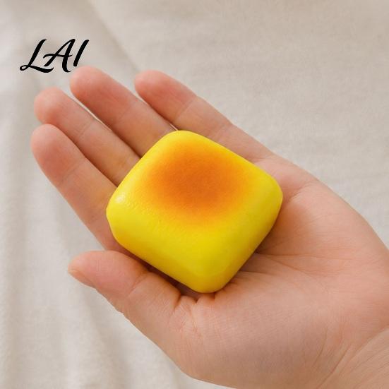 Durable PU Foam Toy Slow Rising Bread Squeeze Toy Realistic Round Toast Shaped Sensory Fidget Tactile for Kids Anxiety Relief Soft Decompression