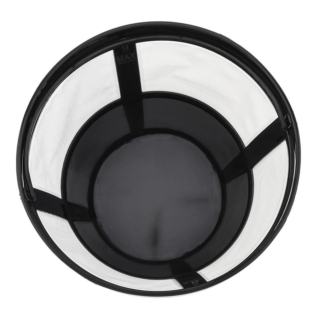 2 Pcs Solid Bottom Reusable Nylon Net Basket Coffee Maker Filter for Mr. Coffee with Brush and Scoop, 8-10 Cups Washable Strainer