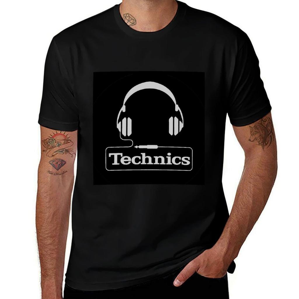 Technics Headphone logo TShirt High Elasticity Sports TShirt