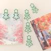 24pcs Christmas Tree Paper Clips Creative Holiday Office Stationery Bookmark Binder High-Value Christmas Series Small Gifts