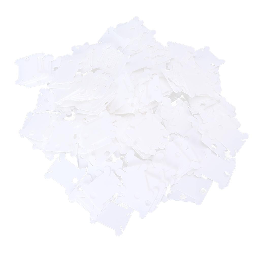 300Pcs Plastic Floss Bobbin Sorting Storage Function Anti Rust Beautiful Practical DIY Sewing Thread Storage for Sewing