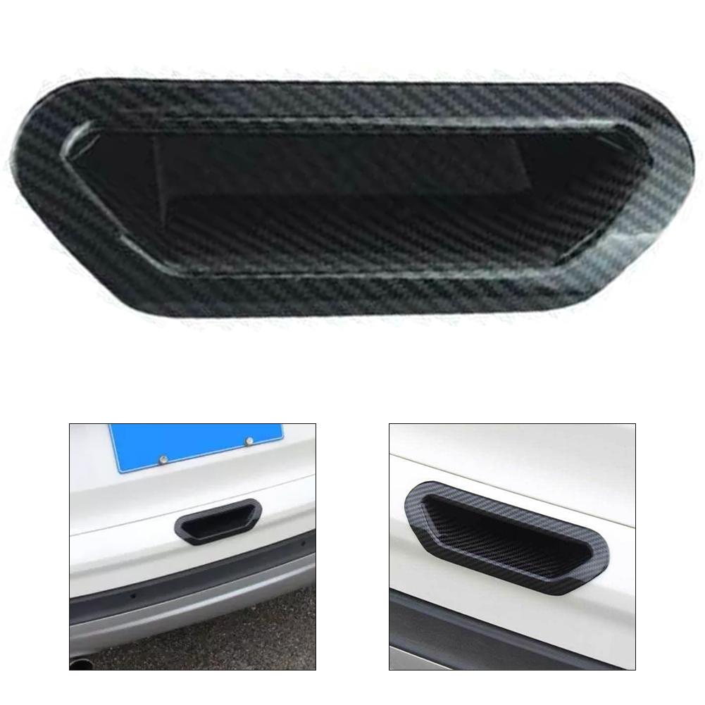 Carbon Fiber Tailgate Handle Cover for Ford Escape For Kuga 2013 2019 Waterproof and Heat Resistant Custom Fit